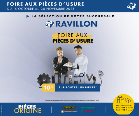 FOIRE PIECES D'USURE - du 15/10 au 30/11